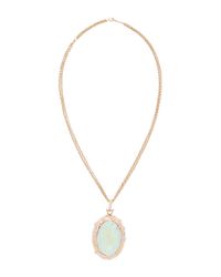 Monica Rich Kosann | Metallic 18k Rose Gold One-of-a-kind Locket With A Crystal Opal And Diamonds | Lyst