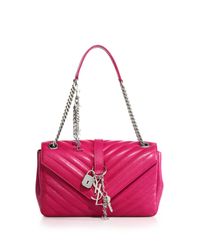 Saint Laurent | Pink Monogram Medium Matelasse Leather Top-handle Bag | Lyst