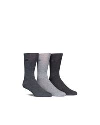 Calvin Klein | Gray Pima Cotton Blend Socks, Pack Of 3 for Men | Lyst