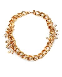 Tory Burch | Metallic Idelle Flower Necklace | Lyst