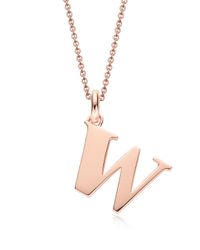 Monica Vinader | Pink Alphabet Pendant W | Lyst