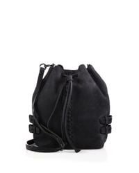 Rebecca Minkoff | Black Moto Leather Bucket Bag | Lyst