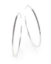 Ippolita | Metallic Stella Diamond & Sterling Silver #5 Hoop Earrings/2.75 | Lyst