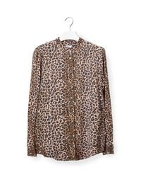 Equipment - Multicolor Slim Signature Long-sleeve Snake-print Silk Shirt - Lyst