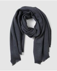 El Corte Inglés Gray Xl Basic Grey Scarf