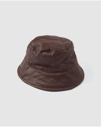 El Corte Inglés Dark Brown Rain Hat With Topstitching for men
