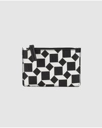 El Corte Inglés Wo Black Card Holder With Contrasting Print