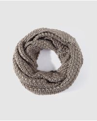 El Corte Inglés Gray Grey Double Knit Cowl