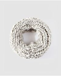 El Corte Inglés Gray Grey Knit Plaited Cowl