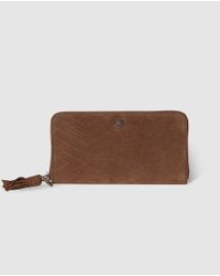 Gloria Ortiz Wo Large Brown Leather Wallet With Zip