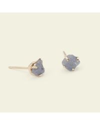Erica Weiner - Blue Raw Sapphire Earrings - Lyst