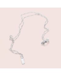 Erica Weiner - Metallic Pelvis Bone Necklace (silver) - Lyst