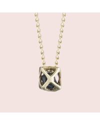 Erica Weiner - Blue Caged Sapphire Necklace - Lyst