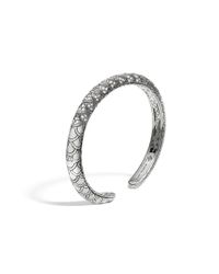 John Hardy | Metallic Slim Kick Cuff With Diamond | Lyst