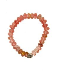 Duchess Of Malfi | Orange Peach Tourmaline Faceted Stone Bracelet | Lyst