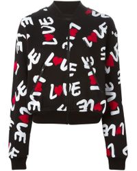Love Moschino | Black Down Jacket | Lyst