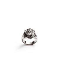 Lulu Frost | G. Frost Bravery Lion Ring - White Bronze for Men | Lyst