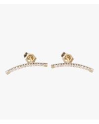 Loren Stewart | White Diamond Arc Pin Earrings | Lyst