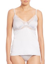 Hanro | White Chloe Lace-trim Spaghetti Camisole | Lyst