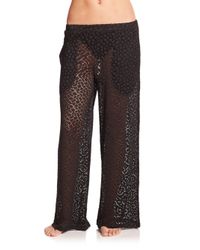 Gottex | Black Tutti Frutti Crocheted Pants | Lyst