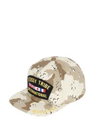Stussy | Brown Veteran Cotton Baseball Hat for Men | Lyst