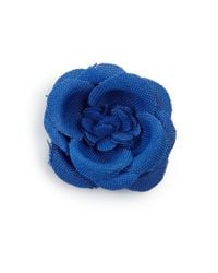 Hook + Albert | Blue Lapel Flower Pin | Lyst