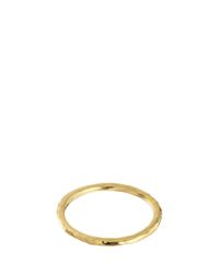 Monica Vinader | Metallic Hammered Skinny Ring | Lyst