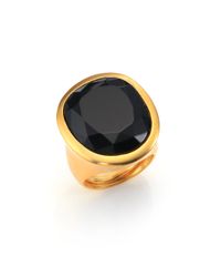 Kenneth Jay Lane | Metallic Jewel Cocktail Ring | Lyst