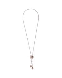 Philippe Audibert | Pink Juline Ethnic Cross Pendant Duo Drop Necklace | Lyst