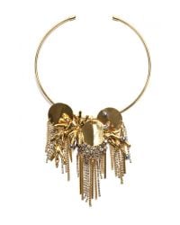 Lizzie Fortunato | Metallic Crystal Palace Necklace / Pin | Lyst