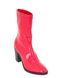 Strategia | Red 80mm Stretch Naplak Effect Ankle Boots | Lyst