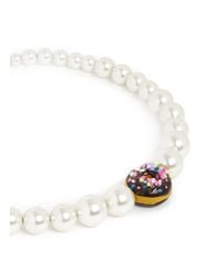 Venessa Arizaga | White 'candy Sprinkles Pearl' Necklace | Lyst