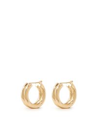 St. John | Metallic Twin Tubular Earrings | Lyst