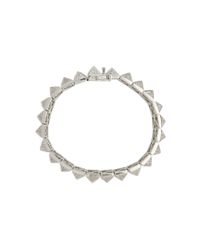 Eddie Borgo | Metallic Pavã© Small Pyramid Bracelet | Lyst