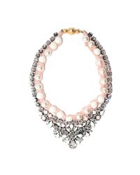 Shourouk - White Theresa Pearl Necklace - Lyst