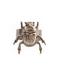 Pixie Market - Metallic Scarab Heirloom Ring - Lyst