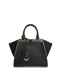 Fendi | Black 3Jours Mini Leather Shopper Bag | Lyst