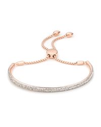 Monica Vinader | Metallic Fiji Diamond Bar Bracelet | Lyst