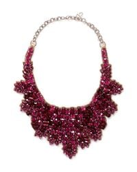 Valentino | Red Crystal Embellished Satin Backing Choker | Lyst