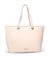 Love Moschino | Natural Medium Fabric Bag | Lyst
