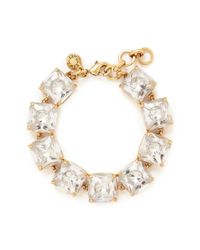 J.Crew | Metallic Crystal Cube Bracelet | Lyst