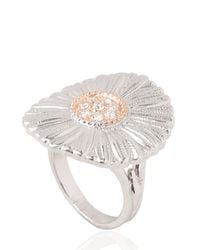 Buccellati | White Diamond Daisy Ring | Lyst