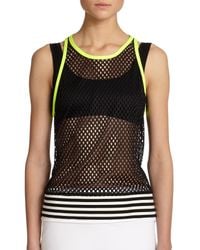 Monreal London | Black Mesh Tank | Lyst