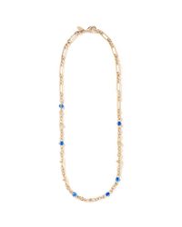 Iosselliani | Blue Stone Stud Chain Necklace | Lyst
