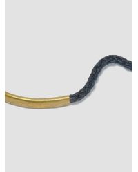 Scosha - Blue Brass Hand Forged Bracelet Denim for Men - Lyst