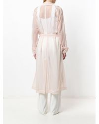 Trench à effet transparent Erika Cavallini Semi Couture en coloris Natural