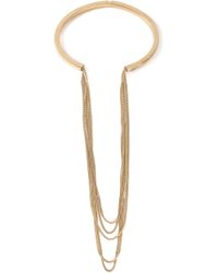 Chloé | Metallic Delfine Multi-strand Necklace | Lyst