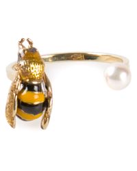 Delfina Delettrez | Metallic 'little Bee' Ring | Lyst