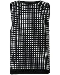 Wooyoungmi | Black Checked Pattern Pullover for Men | Lyst