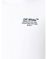 Lyst - Off-White c/o Virgil Abloh Embroidered Text T-shirt in White for Men